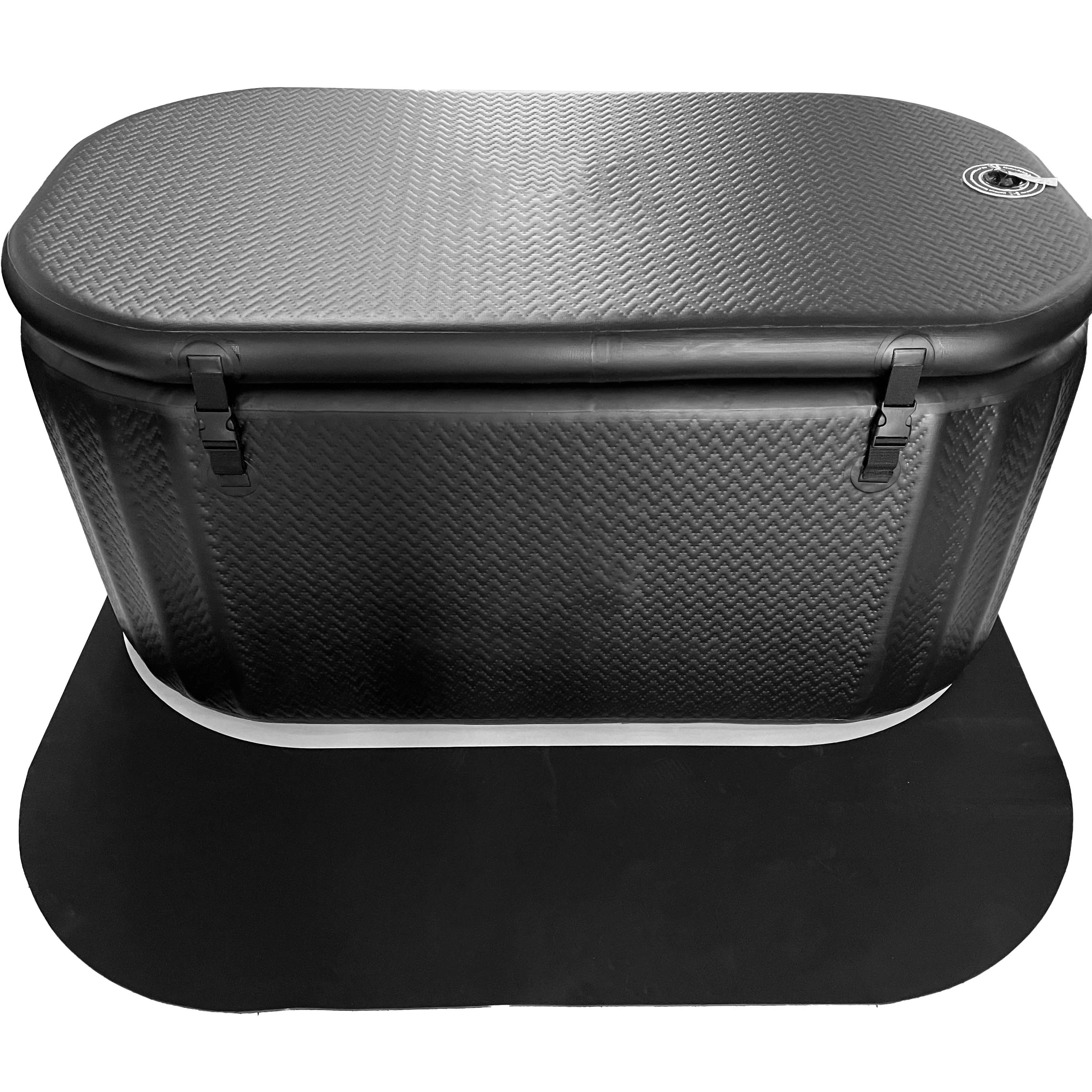 High Quality Outdoor Ice Plunge Bath Tub Customized logo Inflatable Ice Pool with Step