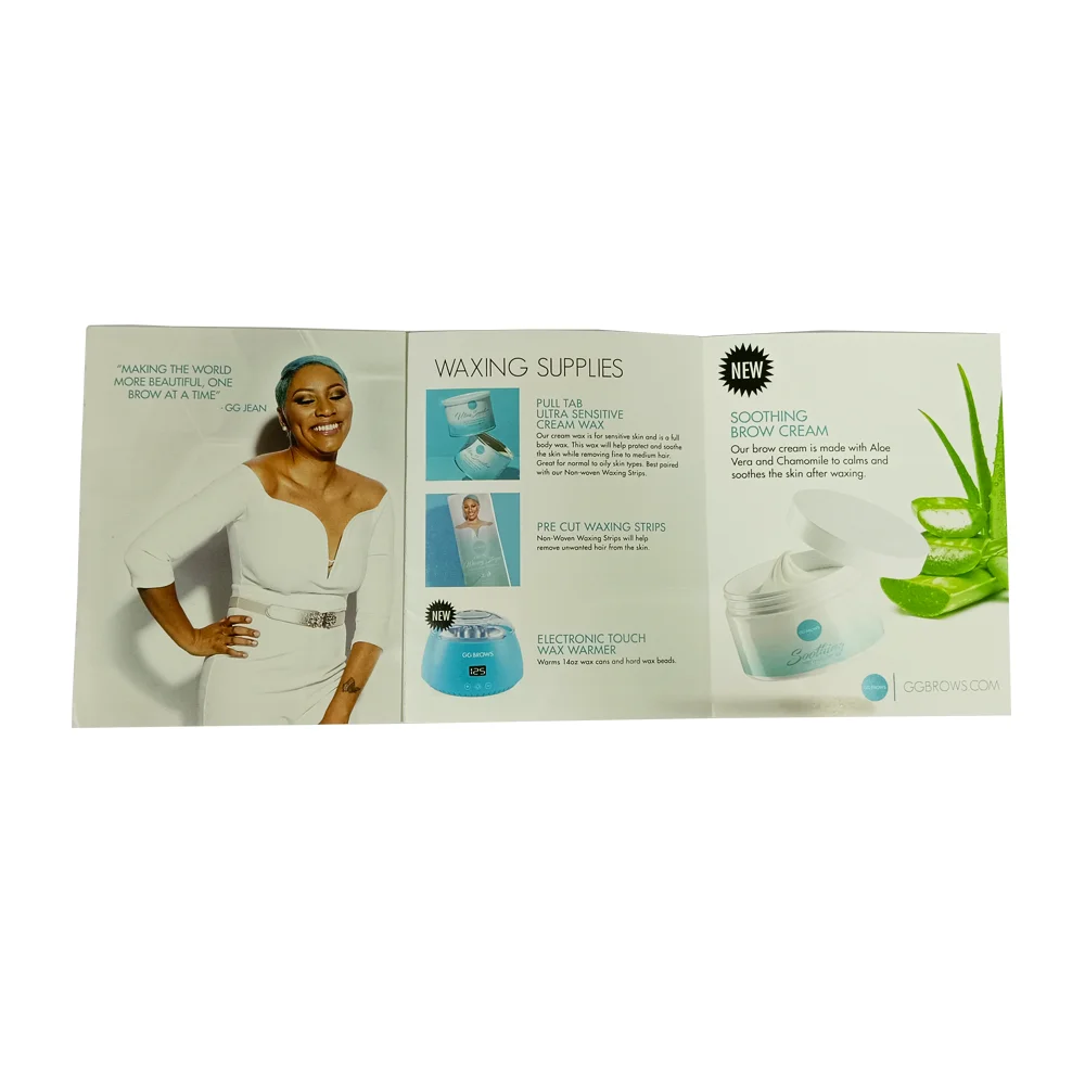 Bulk Custom Design Flyer Cheap Printing Trifold Catalog Brochure Leaflets