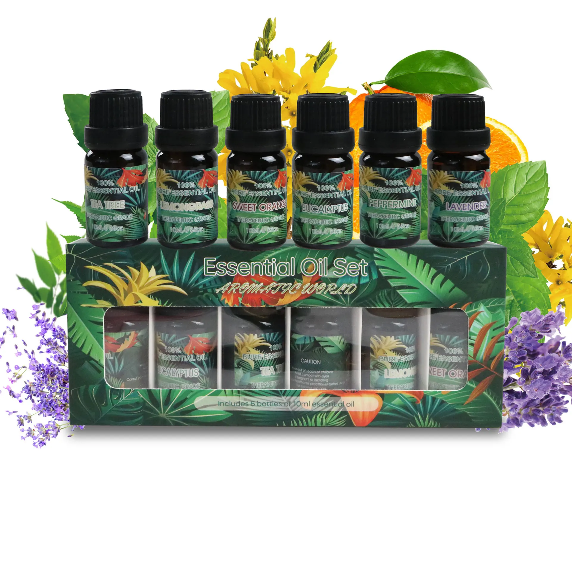 2024 Essential Oils Set Top 6 pack Aromatherapy-Essential Oils for Home,Air Freshening Diffuser PURE AROMA 100% Pure Oils kit