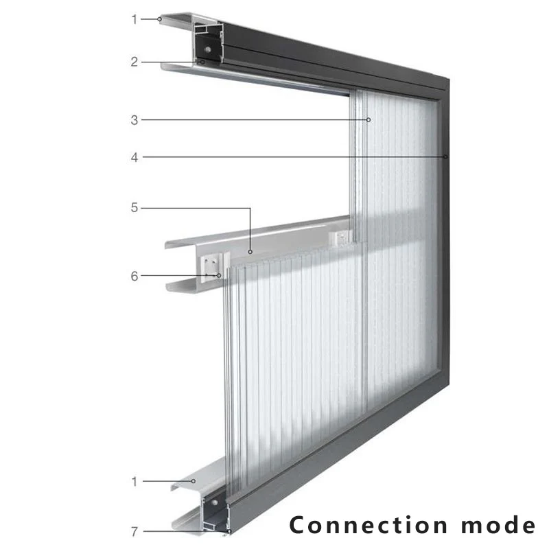 Multi colour 30MM UV coated light transmitting polycarbonate wall sheet for facade curtain