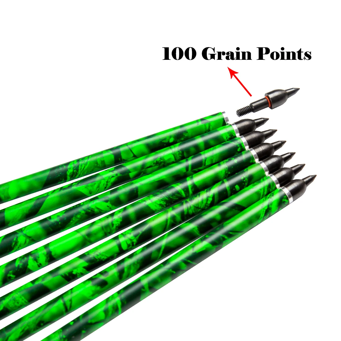 Best Crossbow Bolts Pure Carbon 20 Inch Shaft Camo Design for Crossbow Hunting Bow Arrows