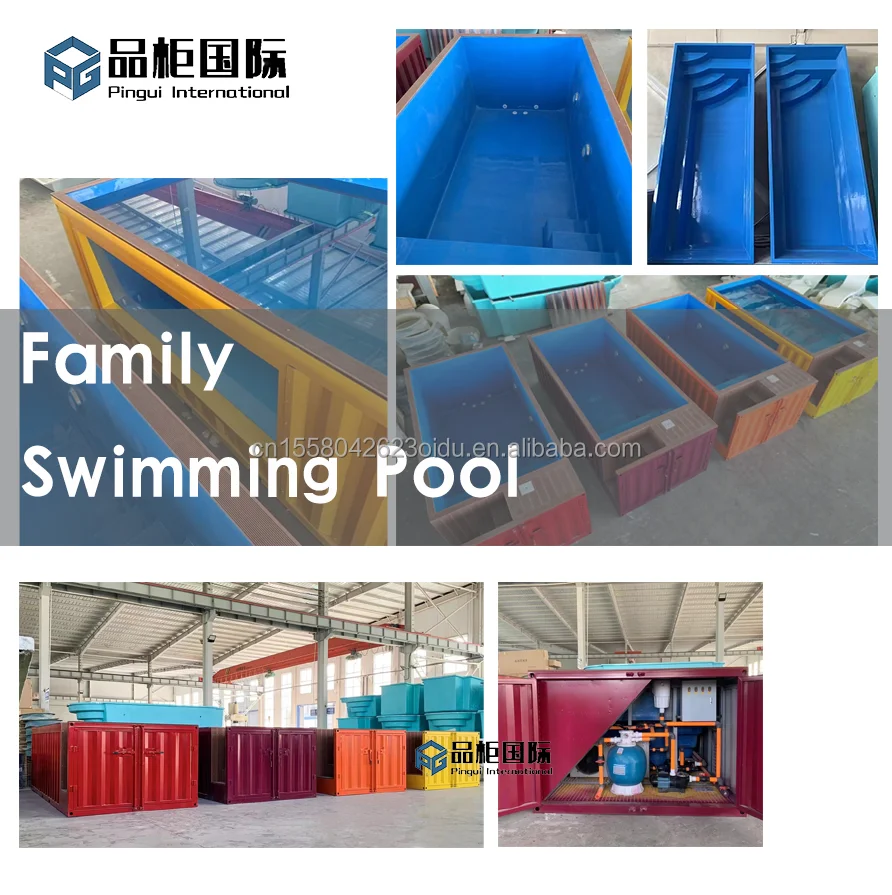 Modern Design Prefabricated Steel Container Swimming Pool for Outdoor Vacations Hotels Parties or Office Use