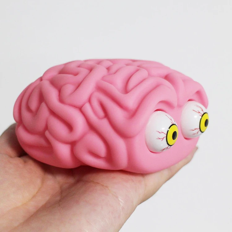 Squeeze Brain Toy Eye Squeeze Popping Halloween Prank Jokes Decompression Toy
