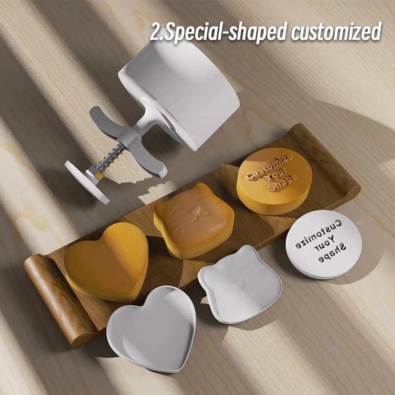Petal-shaped hand-pressed baking mold customization popular irregular shape bath bomb mold,mooncake mold for making pastry