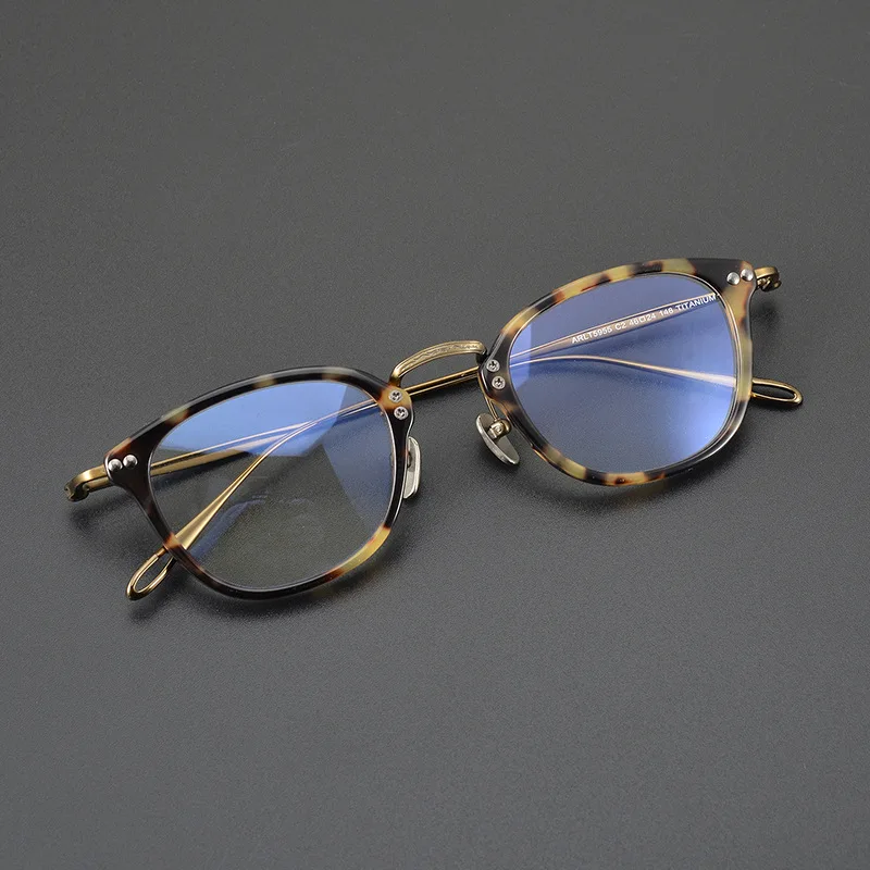 Оправа для очков из титана, овальная оправа для мужчин и женщин