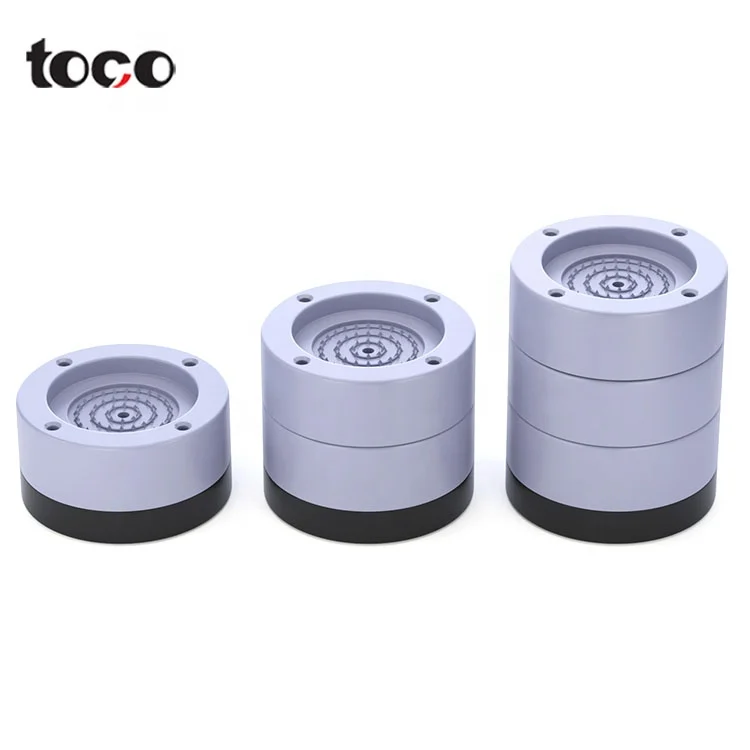 Toco Hot selling Anti Vibration Washing Machine Foot Pads Anti-Walk Washer Feet Pads