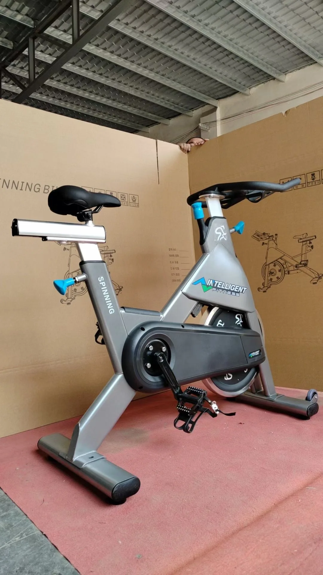 RC980 Rocson ROC brand Intelligent rep fitness Cardio Equipment Chain Drive System Spin Bike Exercise Bike