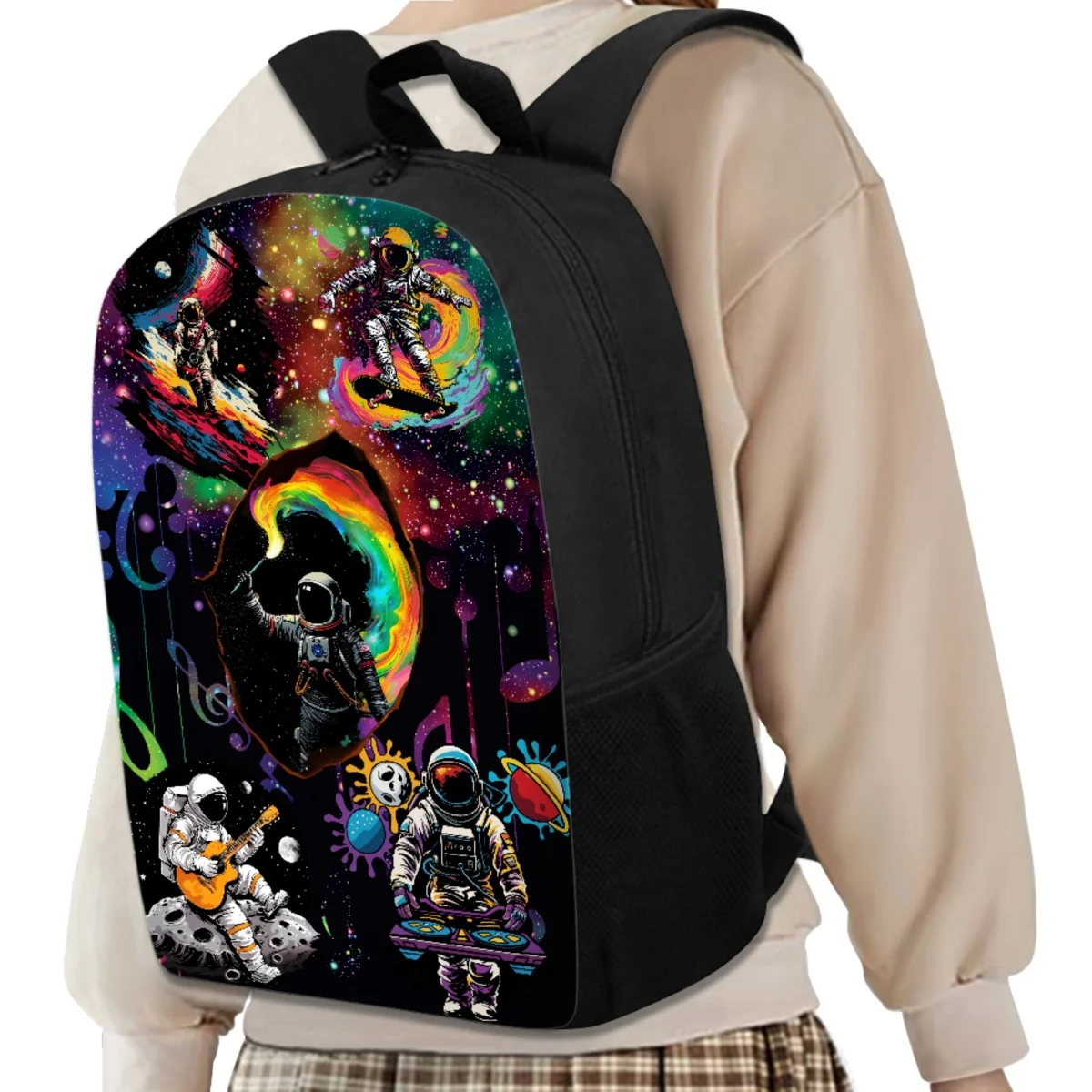 3 PCS Set Cool Astronaut Children Backpack Set with Schoolbag Lunch Bag Pencil Case  Backpack