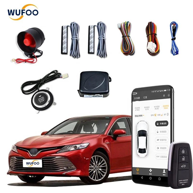 High quality engine start stop keyless entry system pke for toyota cars installation