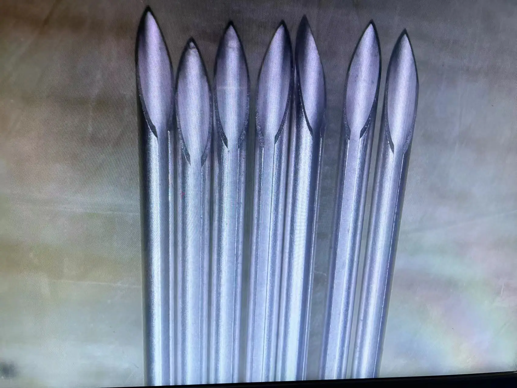 Cannula piercing needle OEM stainless steel hair transplant different degree design groove hair needle