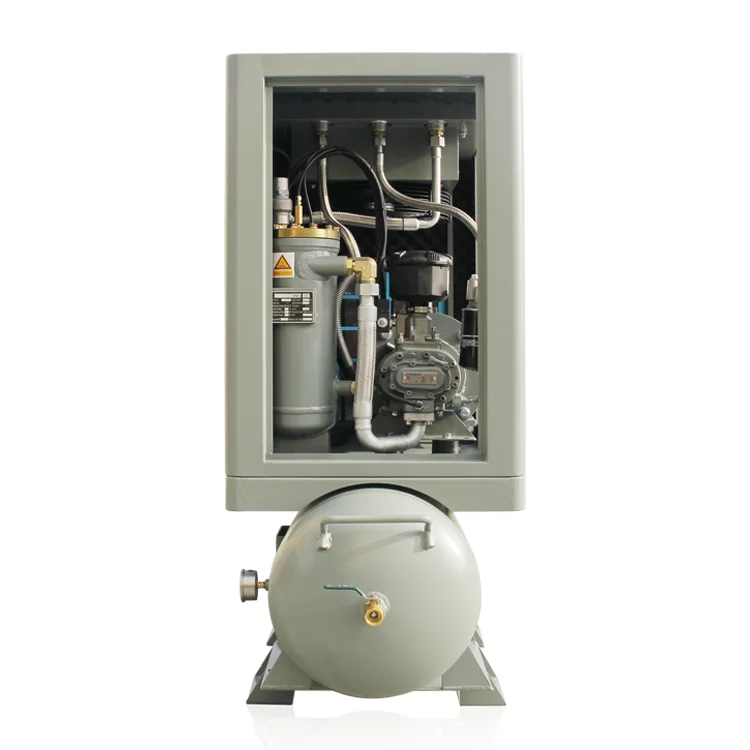 15HP Permanent Magnetic Motor PM VSD Screw Compressor with Air Dryer Tank