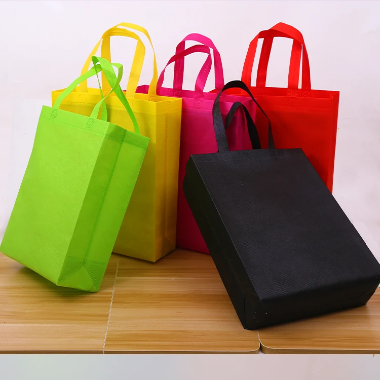 
Quality wholesale cheap stock custom logo printed nonwoven recycled grocery reusable eco friendly shopping non woven tote bag 