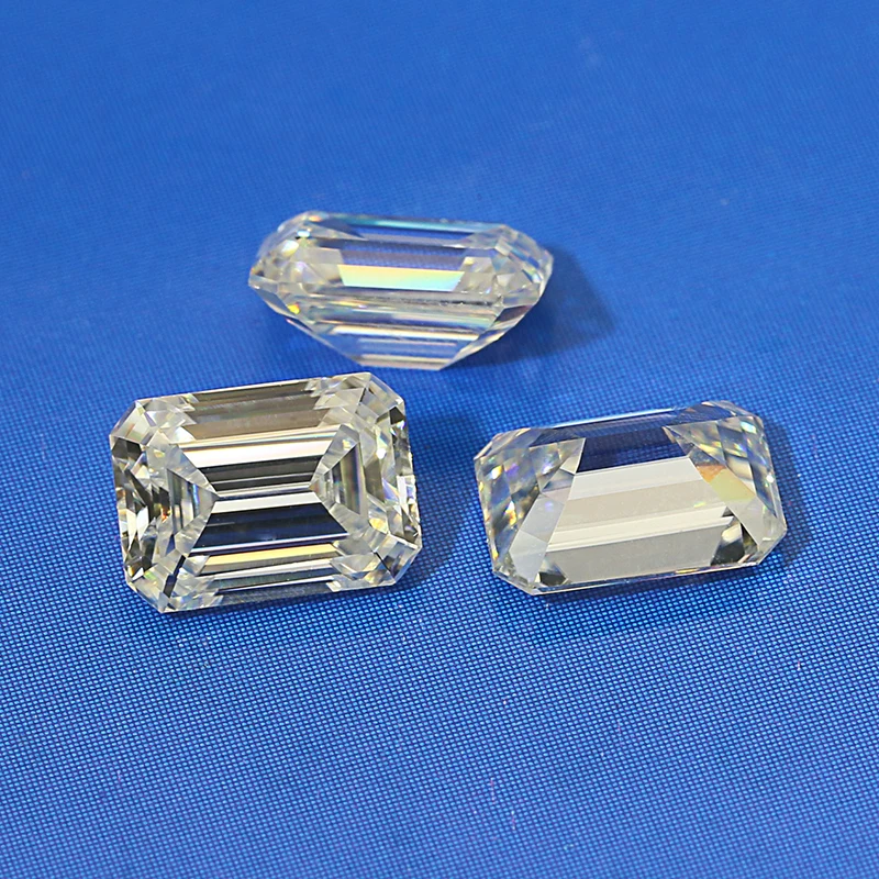  Высококачественный Муассанит с изумрудной огранкой 1ct-10ct DEF vvs для бриллиантовых