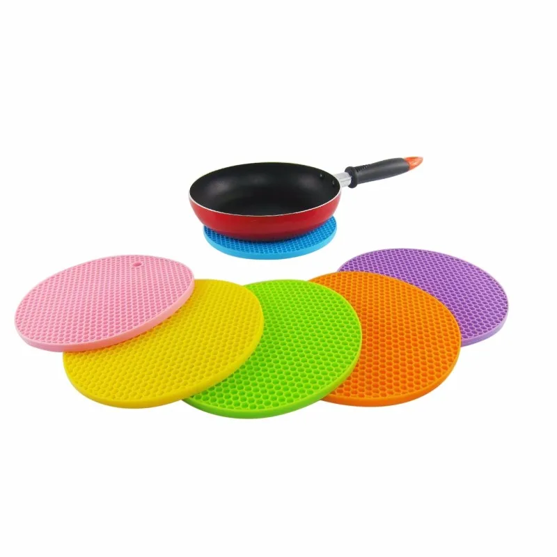 Wholesale Round Silicone Table Cup Mats Pans Pot Bowls Mat Coaster Insulation Pad Non-slip Quality Latest Style Original Status