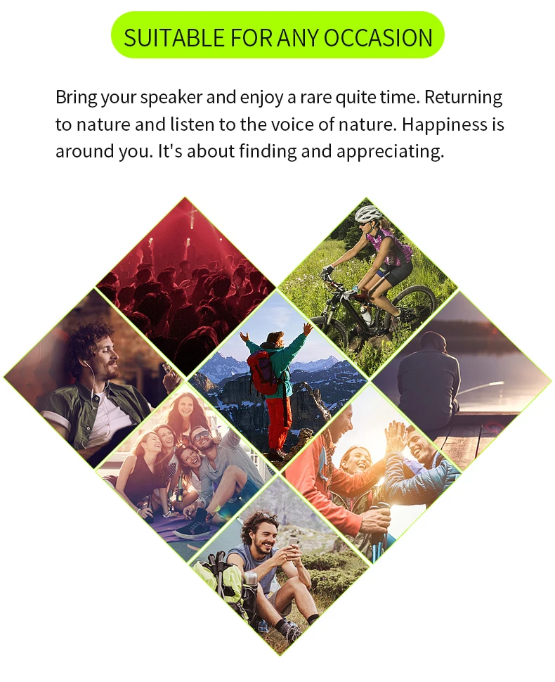 Original Mini Speaker  Portable Bluetooth Speaker Subwoofer Outdoor Stereo