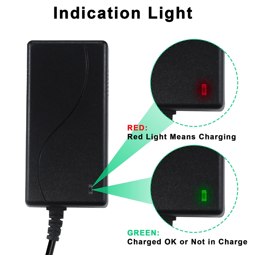 Kuncan Electric Charger 42v Scooter Universal Power Supply For 2a Battery 36v Lithium Switching With 2pin Adapter