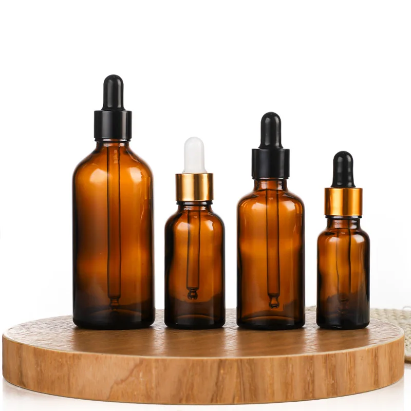 Essential Massage Oil Pipette Refillable Bottles Frosted Container