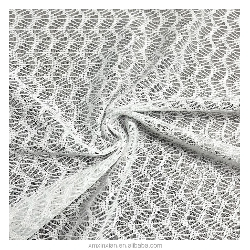 XA3089 Cheap Transparent Mesh Knitted Sheer Fabric For Swimwear Swimsuit Bikini lingerie 115g polyester