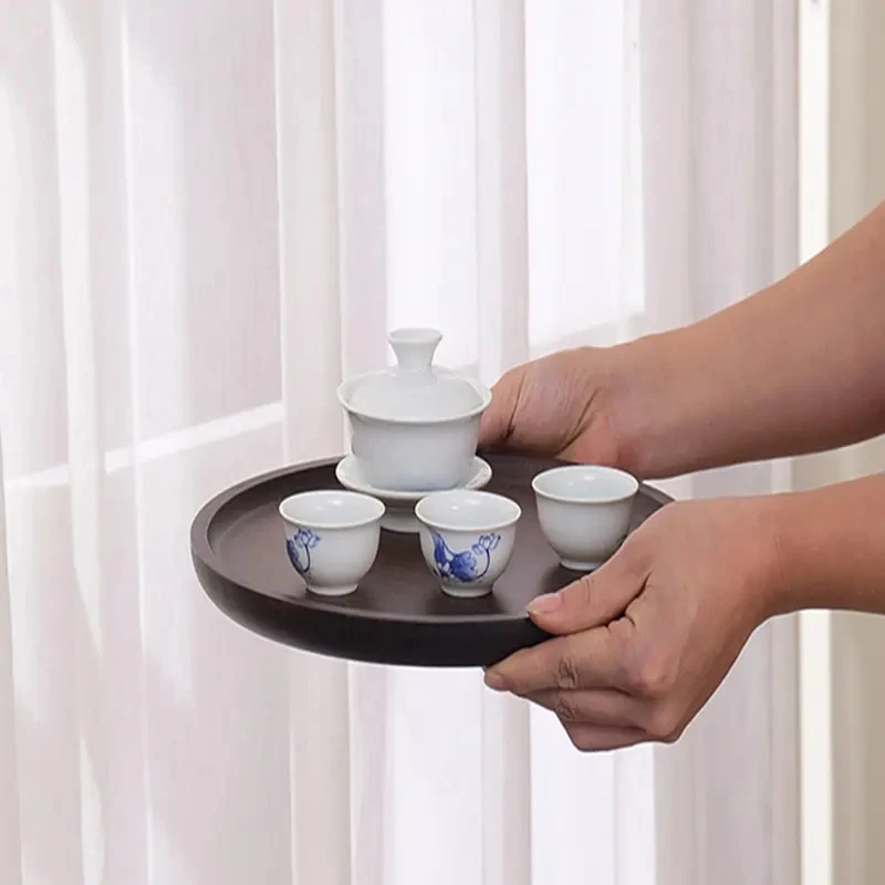 Производитель оптовая продажа черный орех длинный лоток твердая деревянная пищевая тарелка гостиничный