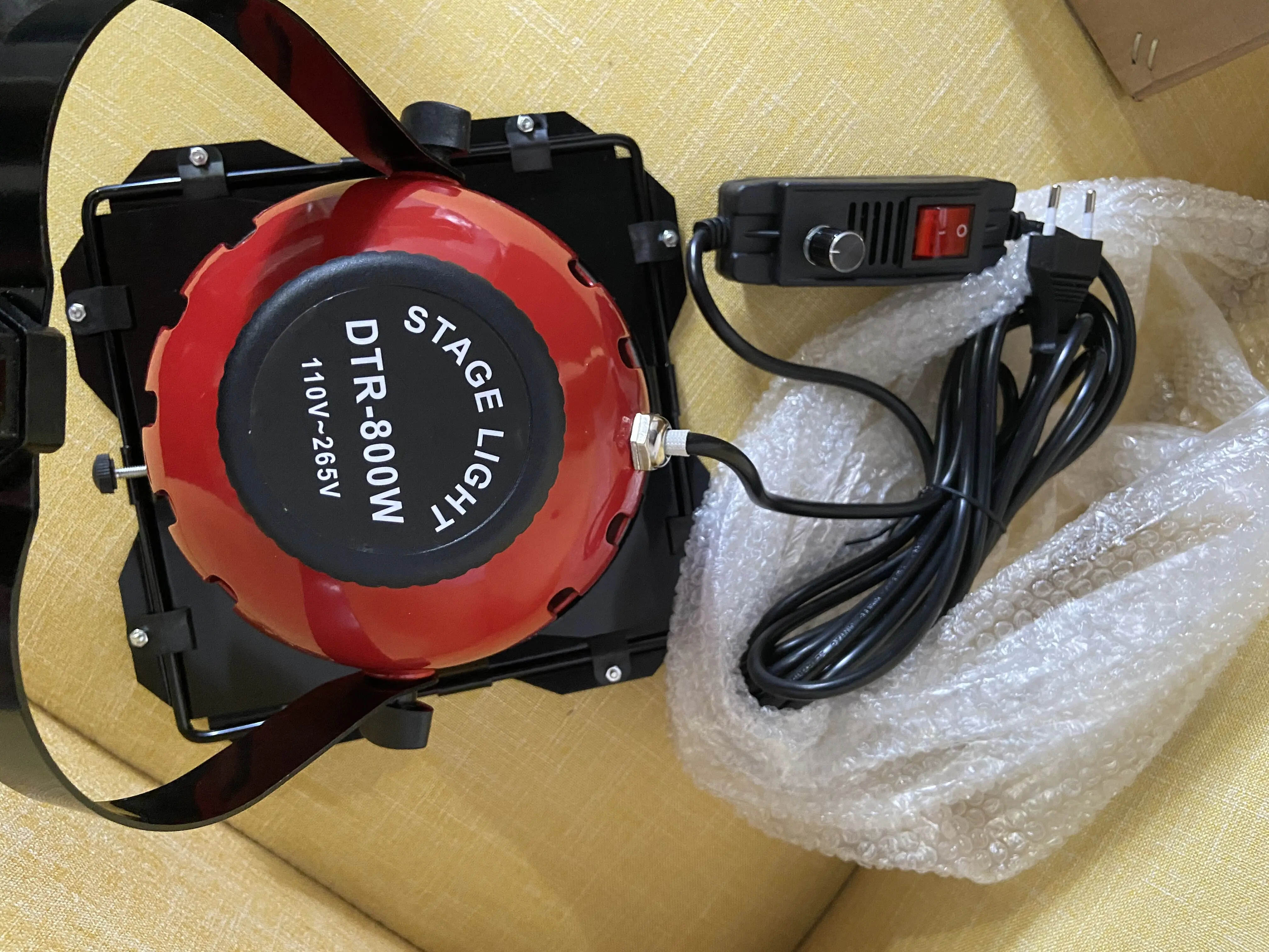 800W Studio Video Red head Light with Dimmer Continuous Lighting + Bulb