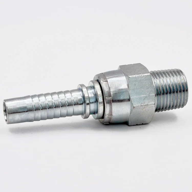 Pneumatic Quick Connector Male Barb Pipe Fitting Nozzle Nickel Chrome Plate Bsp Hydraulic Chromed Hose Fittings