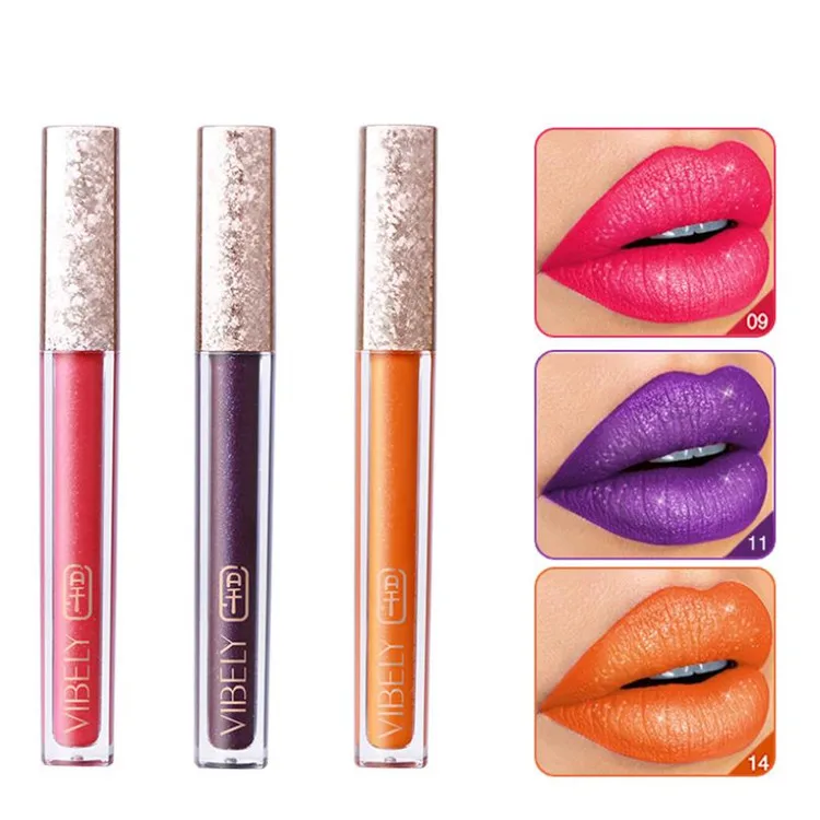 wholesale 15 colors long lasting lipgloss tube lipstick with brush