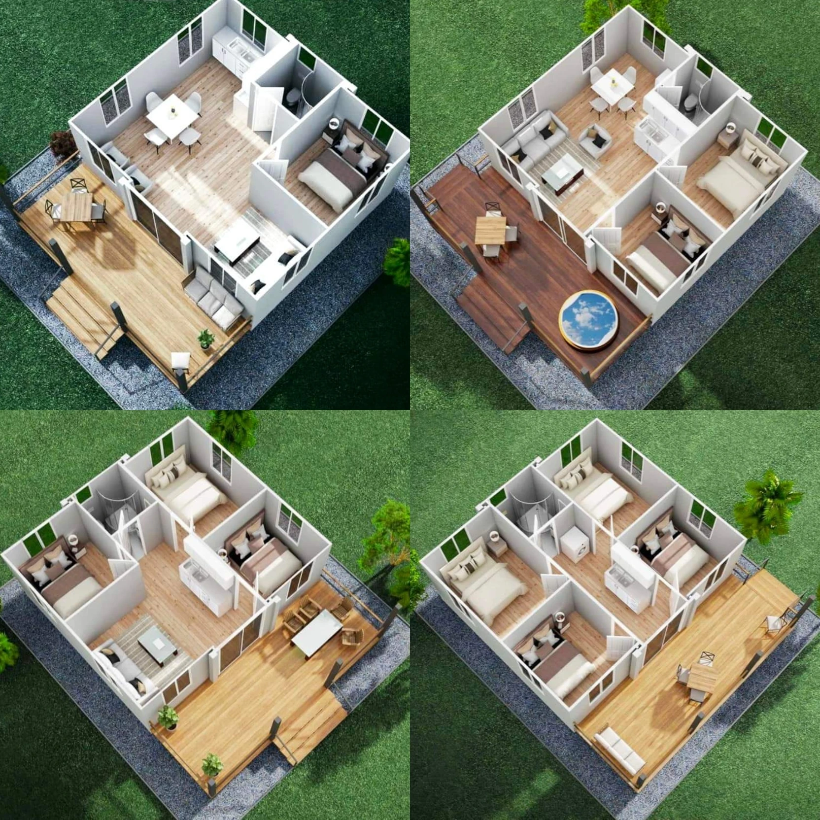 Low Price Prefabricated Container House Expandable Quick-Installation Luxury Flexible-Layout Mobile House