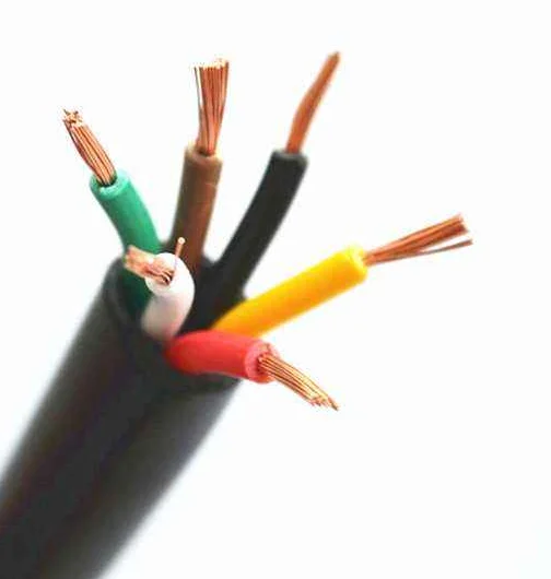 5 метров 24 Awg 22 20 Rvv 2 3 4 6 7 8 сердечников медный провод проводник электрический кабель черный с мягкой