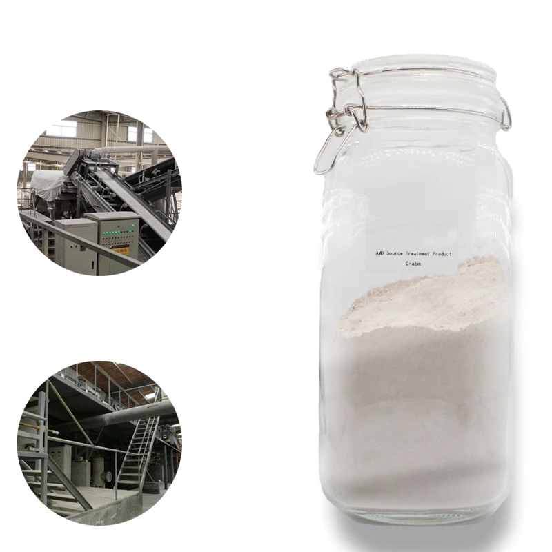 Acid-base neutralizing regulator synthesized by Al2O3 SiO2 and CaSiO3 used to neutralize sulfuric acid in mine
