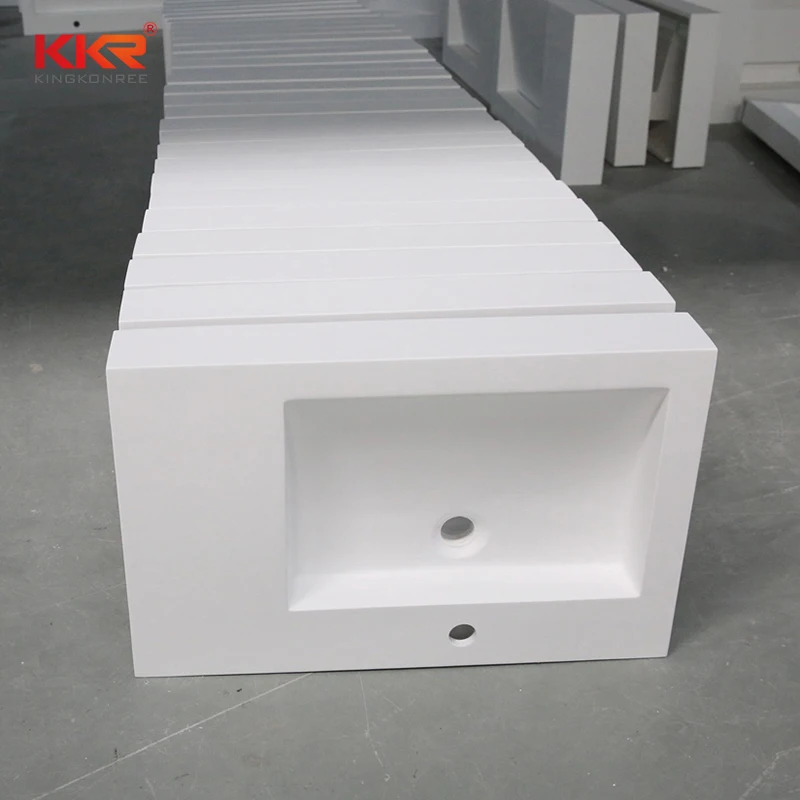 Wholesale solid surface  factory stone vanity sink