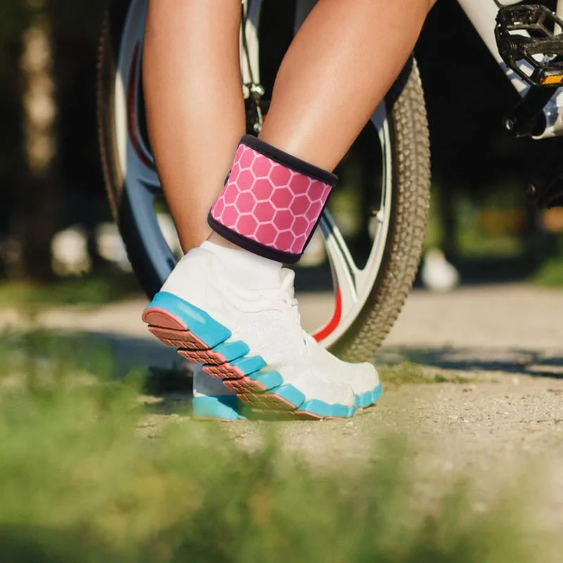 Adjustable Ankle Pedometer Strap Fitness Running Race Walking Heart Rate Monitoring Positioning Tracker Exercise Foot Ring