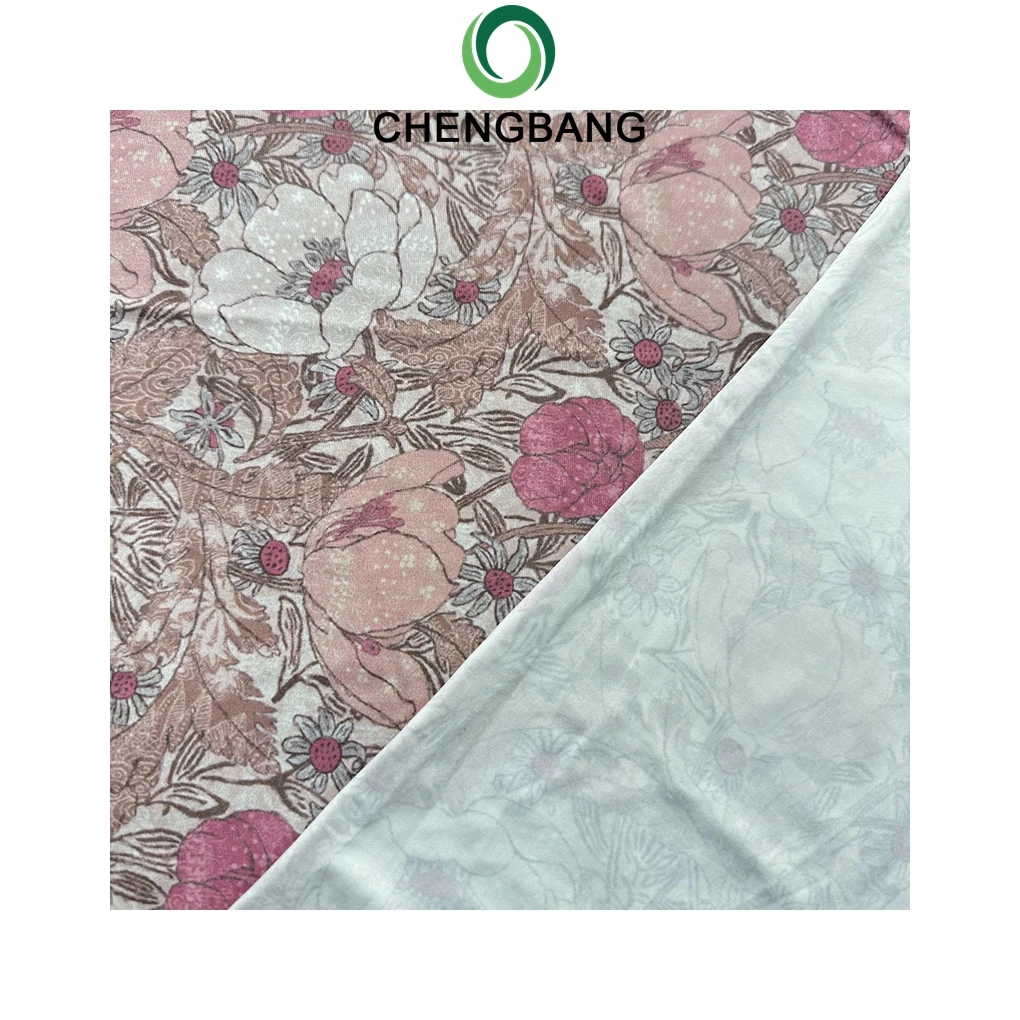 Cooling Comforter 90% Nylon 10% Spandex 170gsm Printed Nylon Spandex Fabric for Sun-protectove Clothing