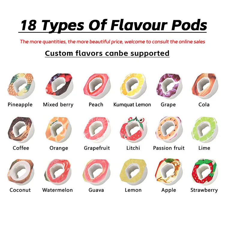 Wholesale Fruit Scent Pods Compatible with Air Child Sports Water Bottle Flavor Caps