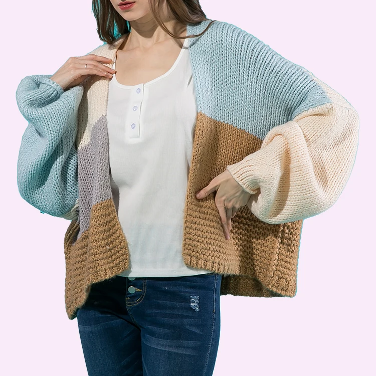 Fashion oversized Knit cozy crochet Sweaters Cardigan for Women Ladies Casual Loose Fit handmade Open Front Cardigan for women