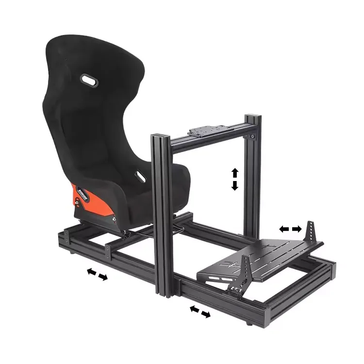 Prime Lite DIY 3060 Aluminium Profile Driving Game Frame Alu Direct Drive Car Race Simulator Playseat Sim Rig Racing Cockpit