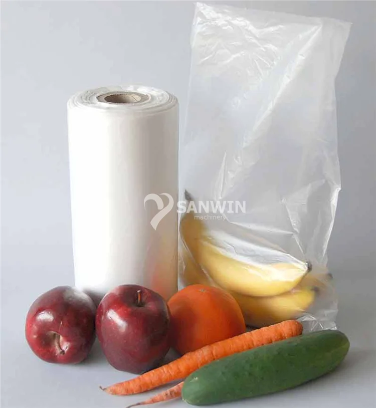 High Speed Disposable Garbage Trash Rubbish Plastic Bags On Roll Making Machine PE PP Rolling Bag Making Machine