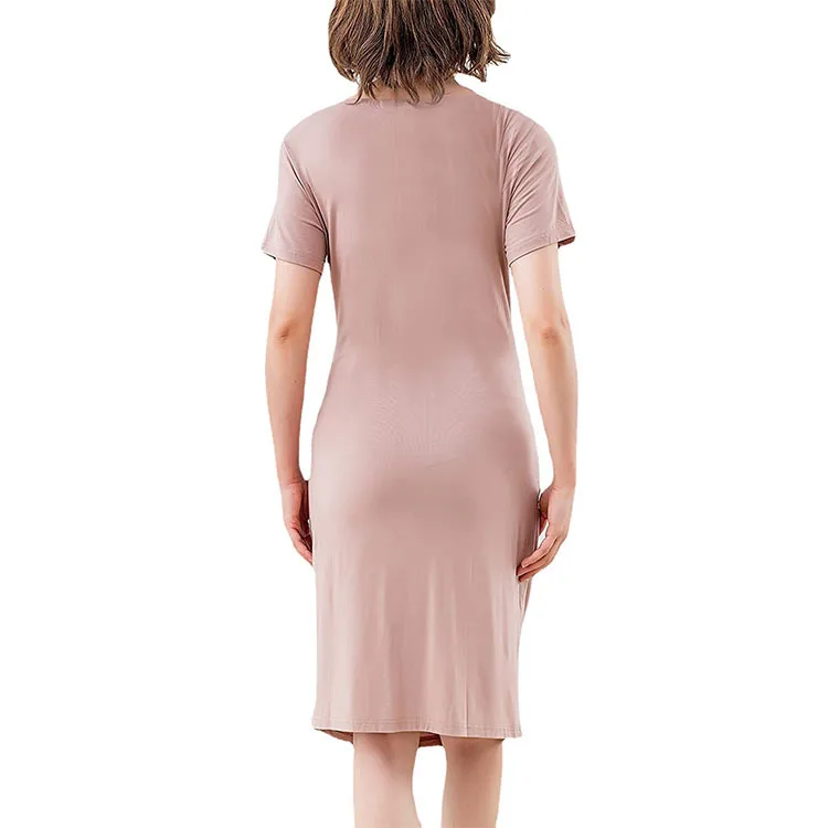 
wholesale V neck strip office wear maternity pregnant nursing dress 