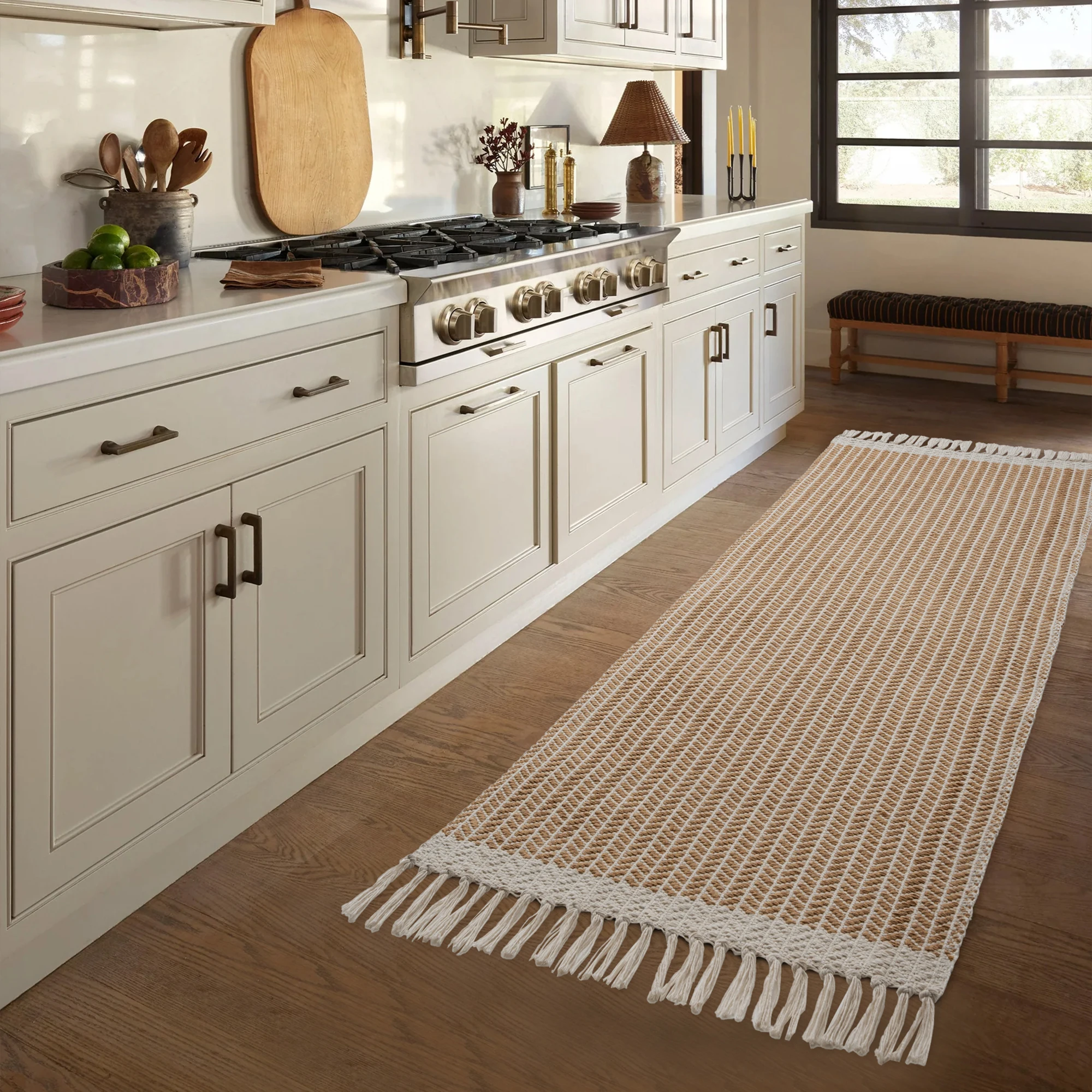 Hot Sale Herringbone Woven Rug Modern Home Decor Yarn-dyed Jacquard Carpet Washable Reversible Used Rug for Bedroom Corridor