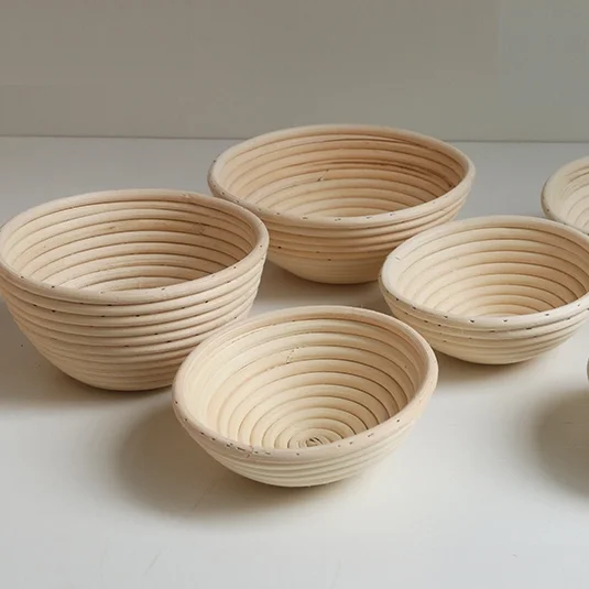 Handmade Craft Durable Round/Rectangle Nature Wood Bread Proofing Basket