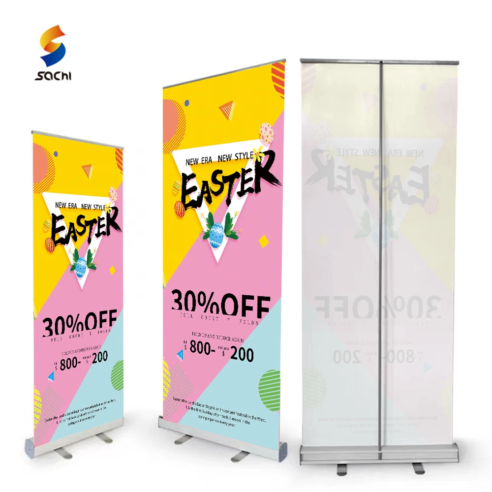 80*200 настраиваемый цифровой печатный Выдвижной алюминиевый подставка для