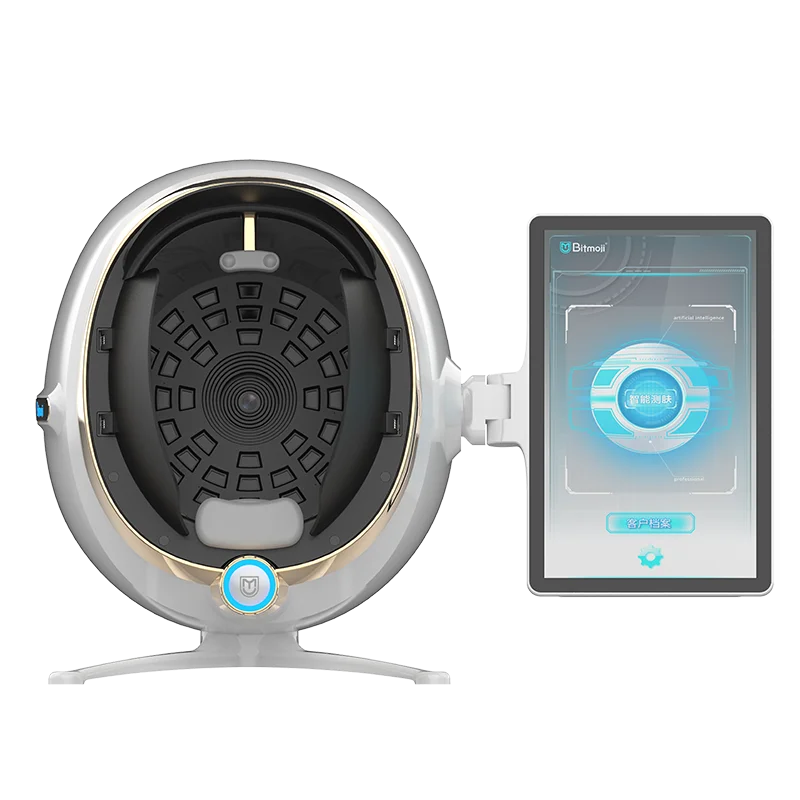 2024 New Design A6 3D AI Digital Facial Skin Analyzer Machine Bitmoji Skin Analysis System with handheld  Face Scanner 2 IN 1