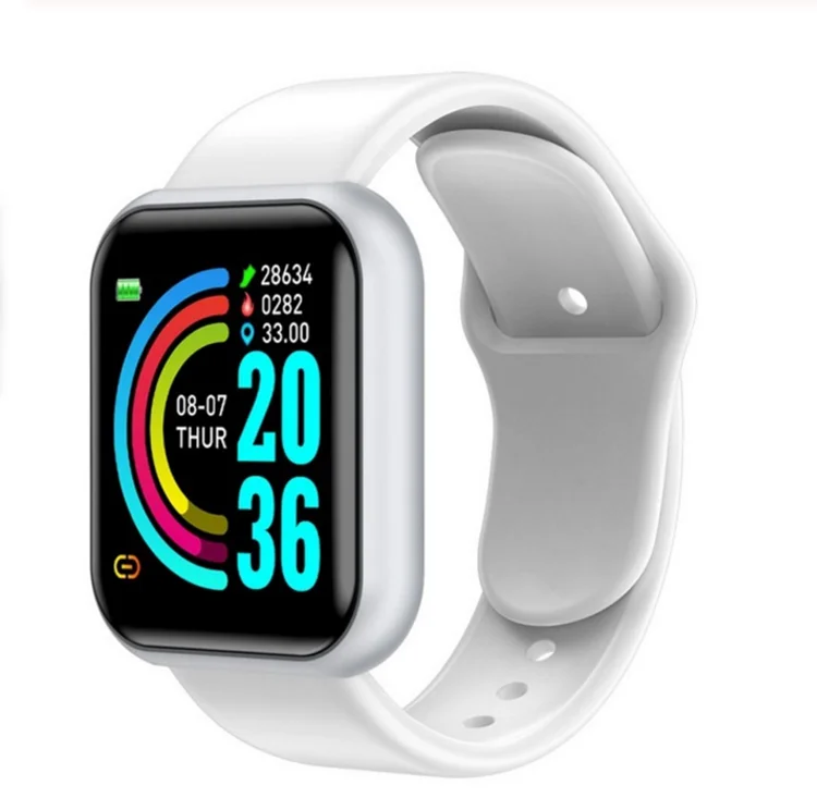 New design 1.44inch D20 smart watch Heart Rate Monitor Pedometer  Fitness Smart Watch D20 Y68 Smart Fitness Bracelet