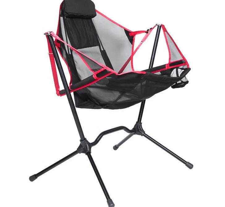 Outdoor hiking furniture leisure fishing chair adult rocking chair lightweight aluminum folding camping chair