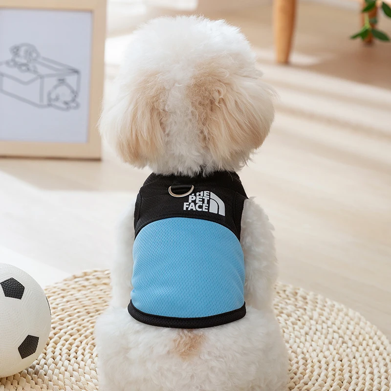 Fast Shipping Wholesale Manufacturer Large Breed Pet Apparel Cotton Luxury Summer Breathable Dog Vest Clothes