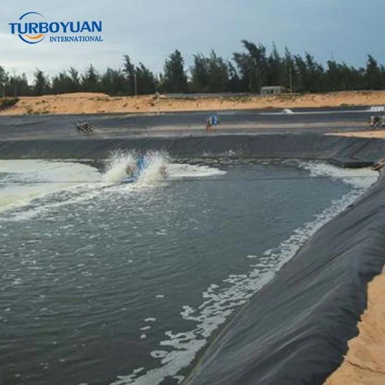 aquaculture stone pond cover foil waterproof RPE membrane geomembrane liner for fishing pond