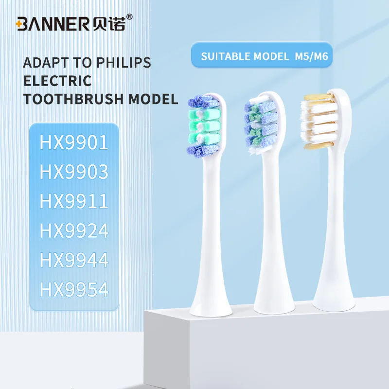 Oral Care Toothbrush Heads Suitable For Phi lips Spiral Bristles Soft Medium Bristles Replacement Toothbrush Heads