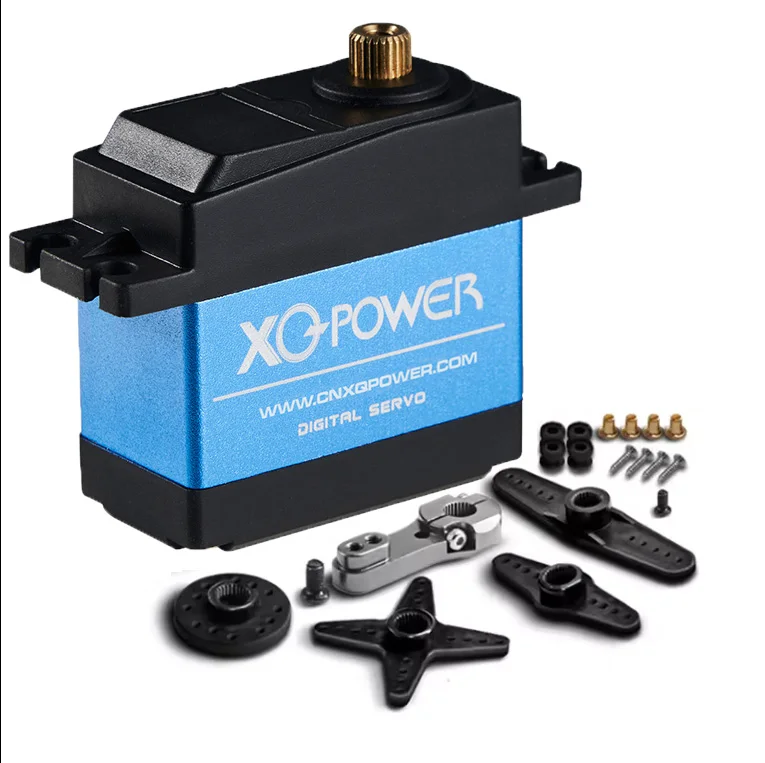 OEM ODM wholesale 35KG RC Servo Motor High Torque Large Power Titanium Gear Waterproof Digital Servos For RC Boat Helicopter Toy