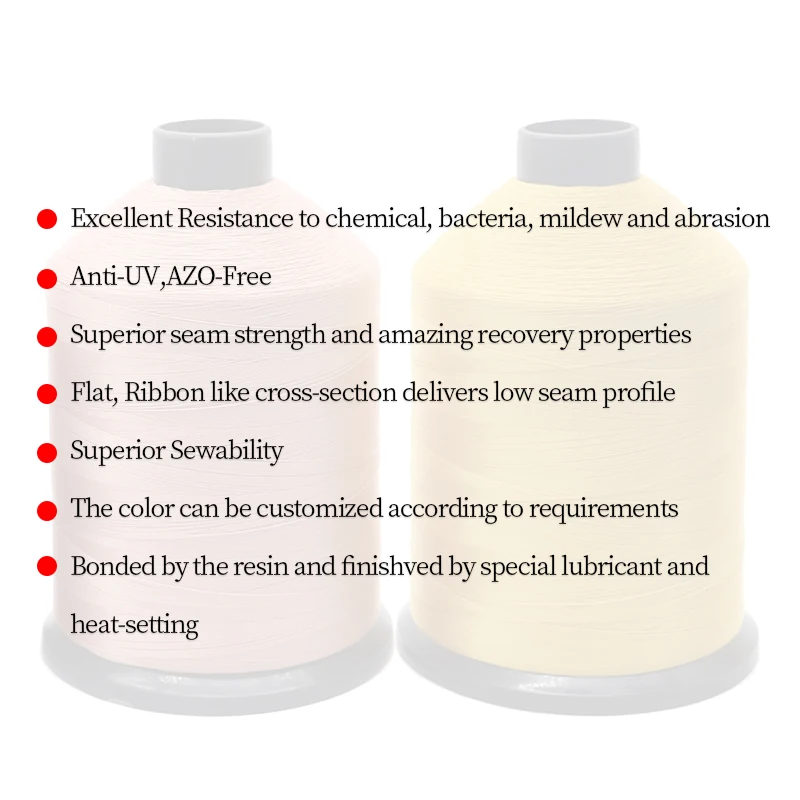 V92 -Bonded Polyester Sewing Thread 300D/3 Bonded Thread For Bag Sewing Tex90 upholstery Bonded thread