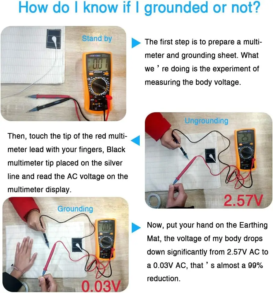 Grounding Fitted Bed Sheet with 15ft Cord Conductive Bed Sheet Earthing for Better Sleep Natural Wellness Healthy Earth Energy
