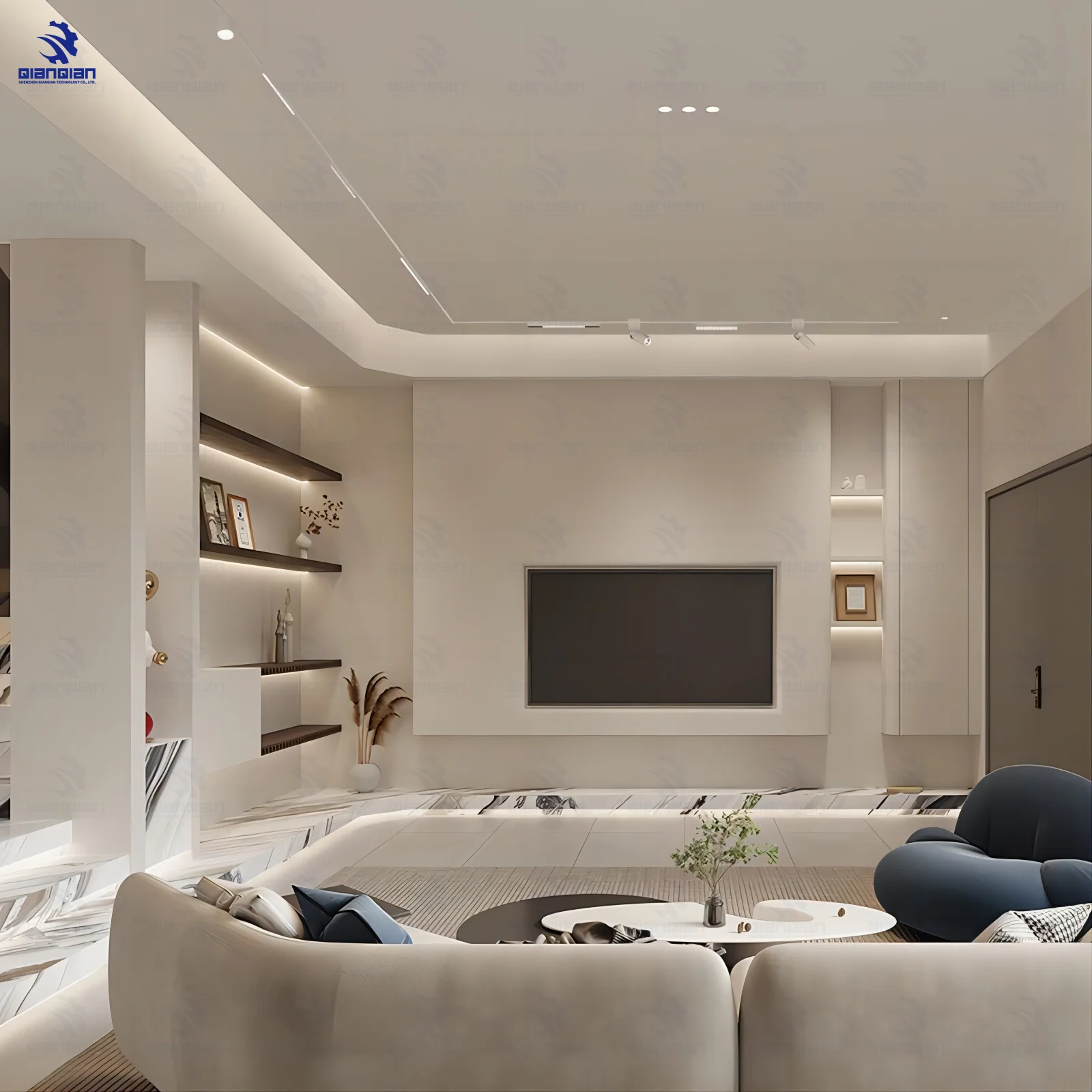 Bright installation magnetic track light ultra-thin ceiling-free home bedroom aisle no main light